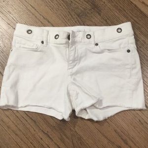 White loft jean shorts